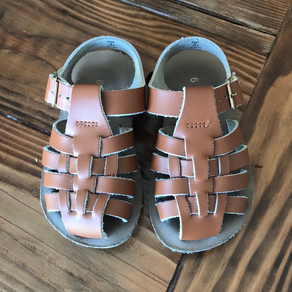 Salt Water Sandal by Hoy in tan